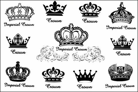 King Crown Tattoo Stencil