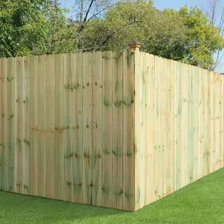 6 ft. H x 8 ft. W Pressure-Treated Pine Dog-Ear Fence Panel 