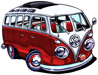 VW Bus, Red Version by ADStamper on DeviantArt Vw art, Vw bu