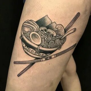 Tattoo uploaded by Tattoodo * Bowl o ramen tattoo by Scott S