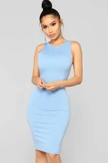 Buy blue dresses fashion nova OFF-70
