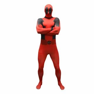 Official Deadpool Basic Morphsuit Fancy Dress Costume - size