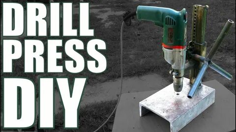 Homemade steel DRILL PRESS stand PLANS - YouTube