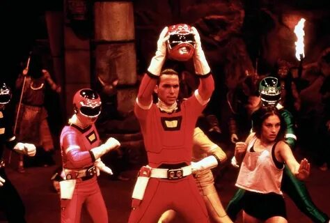 Tommy between Kat and Kimberly in Turbo: A Power Ranger Movi