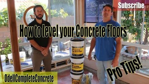 DIY How to Self Level your Concrete Floors - YouTube