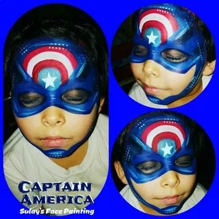 Captain america face painting - Visit to grab an amazing sup