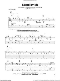 Stoller - Stand By Me sheet music for guitar solo (PDF)