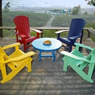 Salon style Adirondack en cinq couleurs Outdoor furniture ch