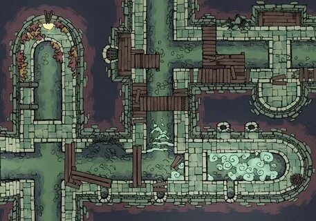 Sewer Map Assets 2-Minute Tabletop Fantasy city map, Dungeon