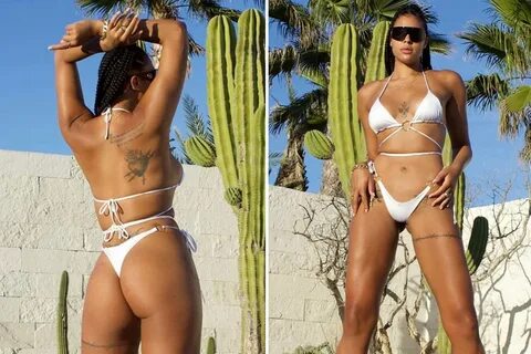 Basketball star Liz Cambage shows off 6ft8 figure and endles