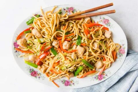 The Easiest Chicken Chow Mein (雞 肉 炒 麵, 30 Minutes) Healthy 