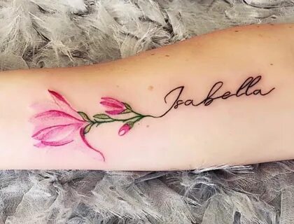 Flower name tattoo Small tattoos, Tattoos for women, Shoulde