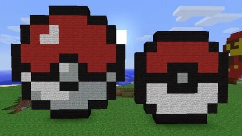 Pokemon Ball Minecraft Pixel Art LOVE WORDS