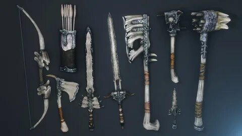 Dragon Bone Weapons Complete at Skyrim Special Edition Nexus