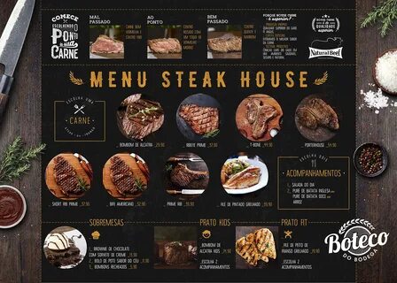 Boteco do Bodega - Steak House Menu on Behance