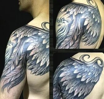 30 Matching Tattoo Ideas For Couples Wing tattoo men, Wing t