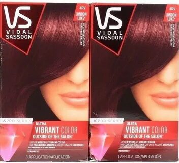 ✔ 2 Vidal Sassoon Ultra Vibrant Hair Color 4RV London Luxe M