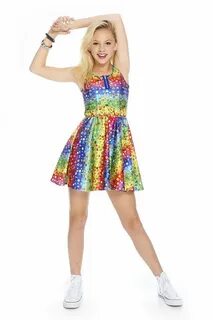 Jojo Siwa Childrens Girls Skater Dress handzon Casual Dresse