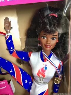 Барби олимпийская гимнастка афро / Olympic gymnast Barbie / 