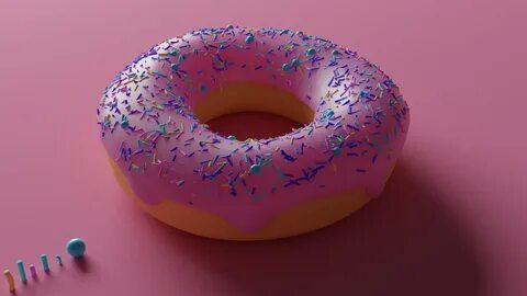 Free 3D glazed donut icing sprinkles - TurboSquid 1702629