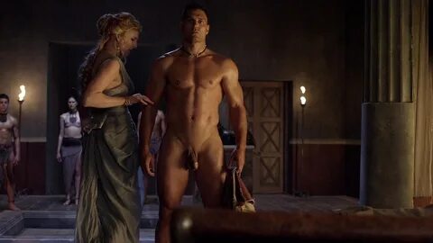 actor Manu Bennett penis & nude scene