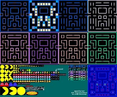 Arcade - Super Pac-Man - General Sprites - The Spriters Reso