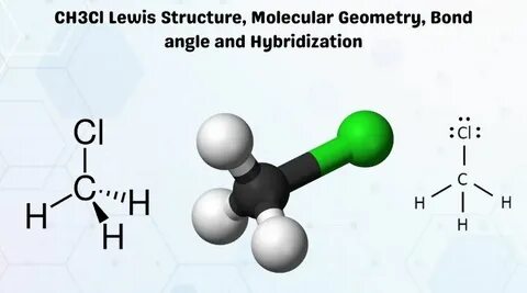 CH3Cl Lewis Structure, Molecular Geometry, Bond angle and Hy
