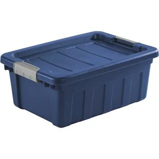 Sterilite Ultra 10 Gal. Blue Storage Tote Hills Flat Lumber 