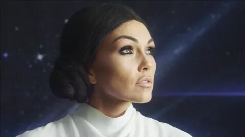 Watch Kim Kardashian as Princess Leia Halloween Makeup Tutorial Kandee Now Glamo