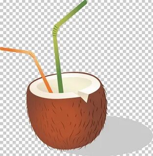 Coconut clipart straw clipart, Coconut straw Transparent FRE