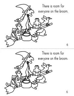 Room On The Broom Halloween Coloring Pages Sketch Coloring P