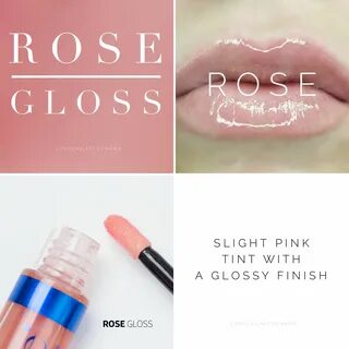 LipSense Rose Gloss Collage and on Lips Lipsense gloss, Lips