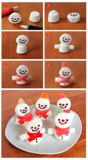 How To Make Marshmallow Snowmen Xmas desserts, Marshmallow s