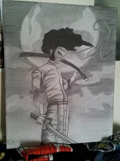 Afro samurai drawing, pencil, sketch Samurai drawing, Afro s