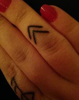 Geometric Tattoo - My viking rune finger tattoo meaning crea