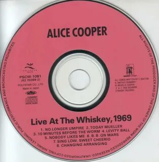 Alice Cooper - Live At The Whisky A-Go-Go 1969 (1992) Japan 