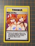 Custom Fan Made Pokemon Card Misty and May Sexy Trainer Etsy