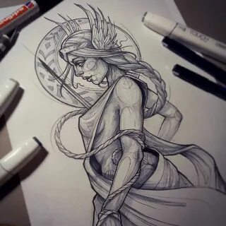 Freya/shades// #sketch #tattoosketch #customsketch #lines #l