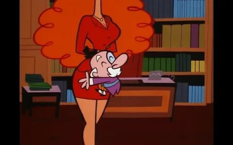 Miss Bellum and the Mayor from the Powerpuff Girls episode, 