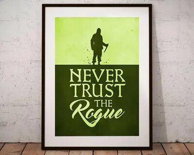 D&D Cardinal Rules: Never Trust the Rogue PRINT Etsy Austral