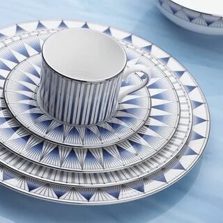 Geodesia Blue ™ Teacup Blue and white dinnerware, Luxury din