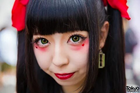 Макияж в японском стиле, как сделать аниме глаза, мультяшный