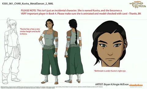 Legend of Korra Metal Dancer Kuvira Book 3 Early Concept Art