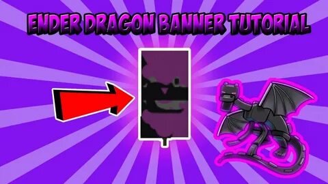 Minecraft Banner Tutorial - How to make an Ender Dragon Bann