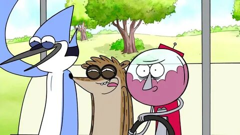 Regular Show - Benson Slacking Off With Mordecai And Rigby -