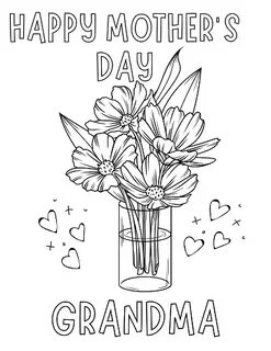Mothers Day Coloring Pages For Grandma - Cenzerely Yours