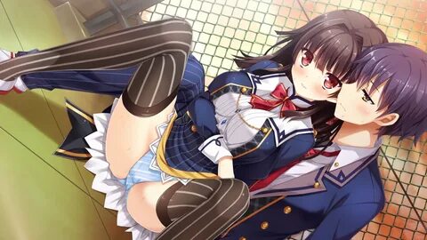 black hair blush bow breast hold breasts game cg hulotte ike