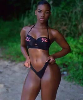 Fitness model Ebony Bridges.