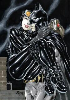 Batman, Catwoman by Fred Benes - Ed Benes Studio Batman and 