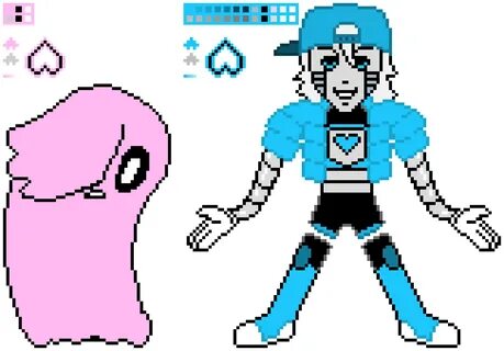 Underswap Mettaton and Napstablook Pixel Art Maker